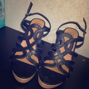 Black and Tan wedges